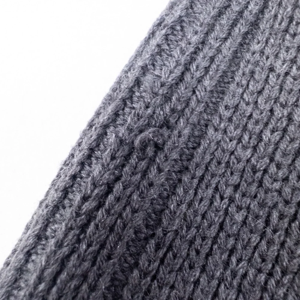 Banana Republic Mens Fine Italian Merino Wool Full Zip Sweater Large Gray Ribbed